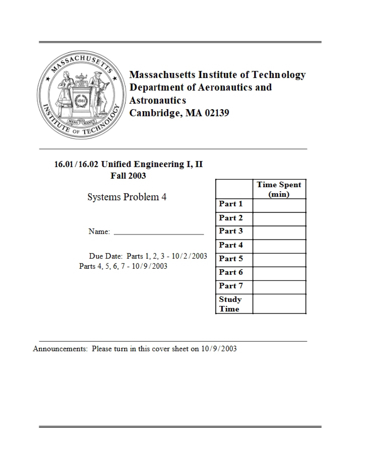 Fourth Systems Problem