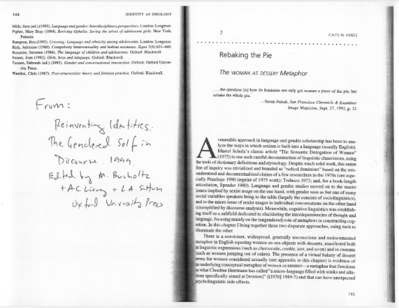 Analysis of Rebaking the Pie