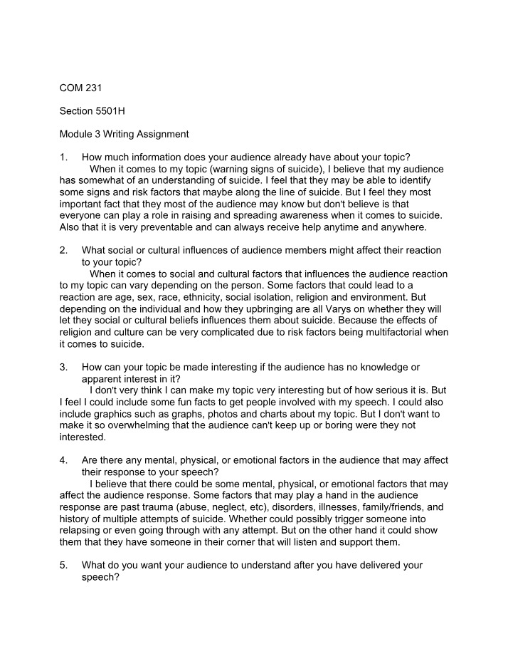 Module 3 Writing Assignment Draft