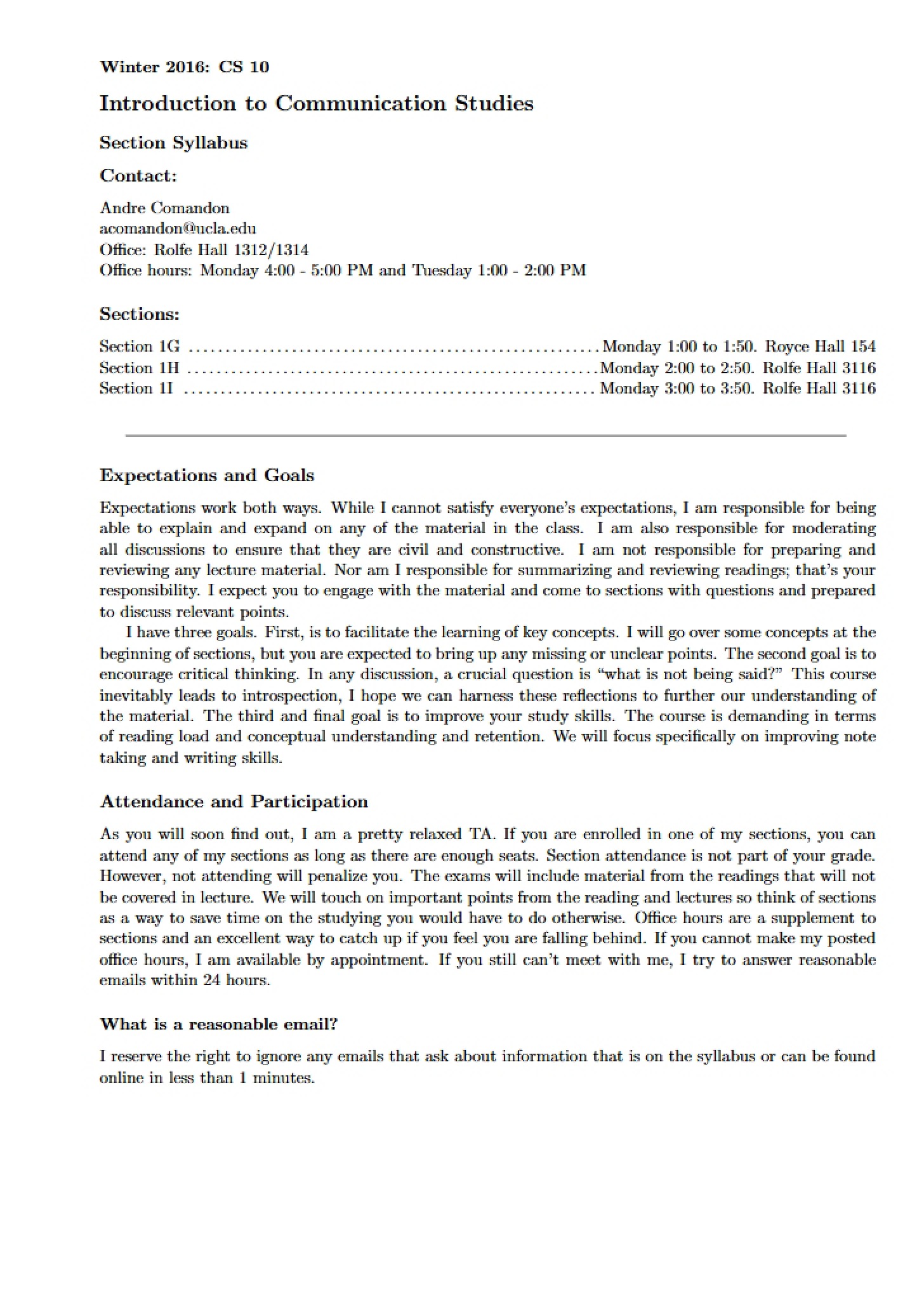 Section Syllabus (Comm-W16)