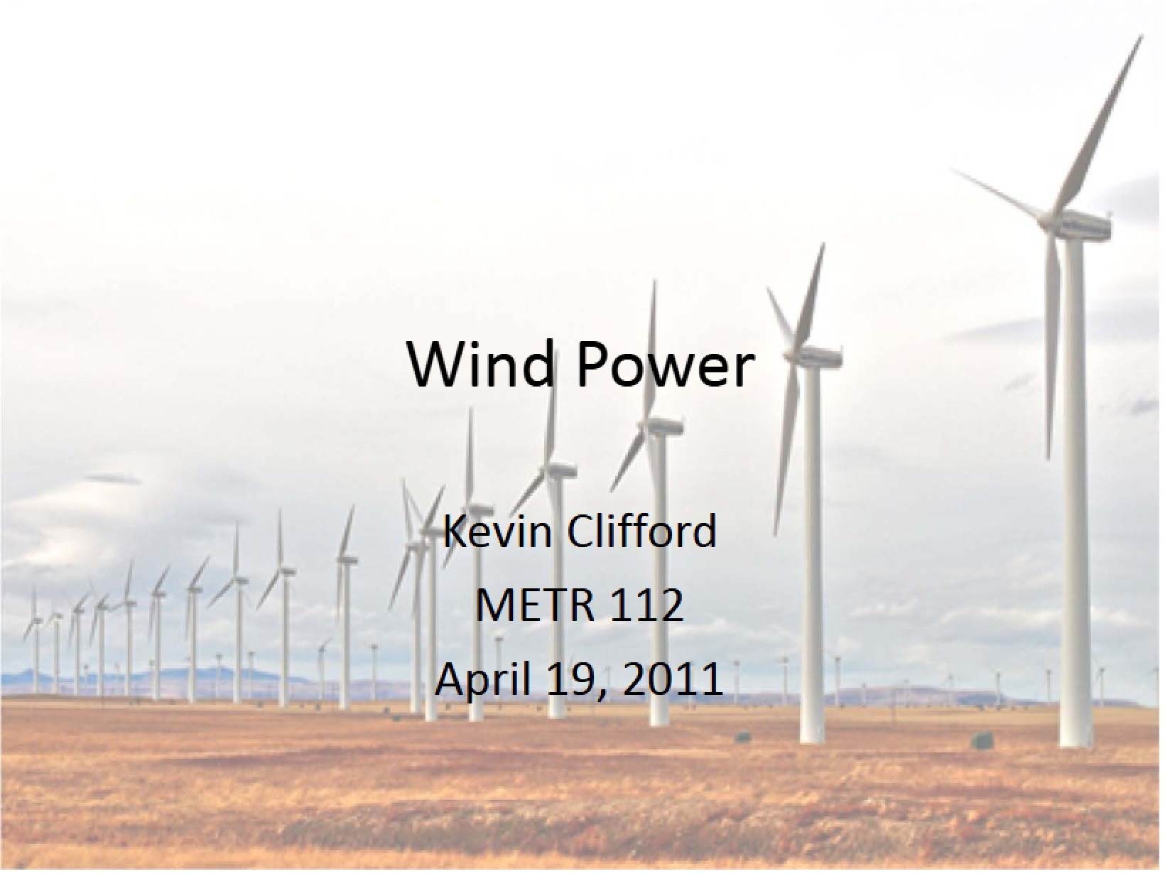 Power from Wind