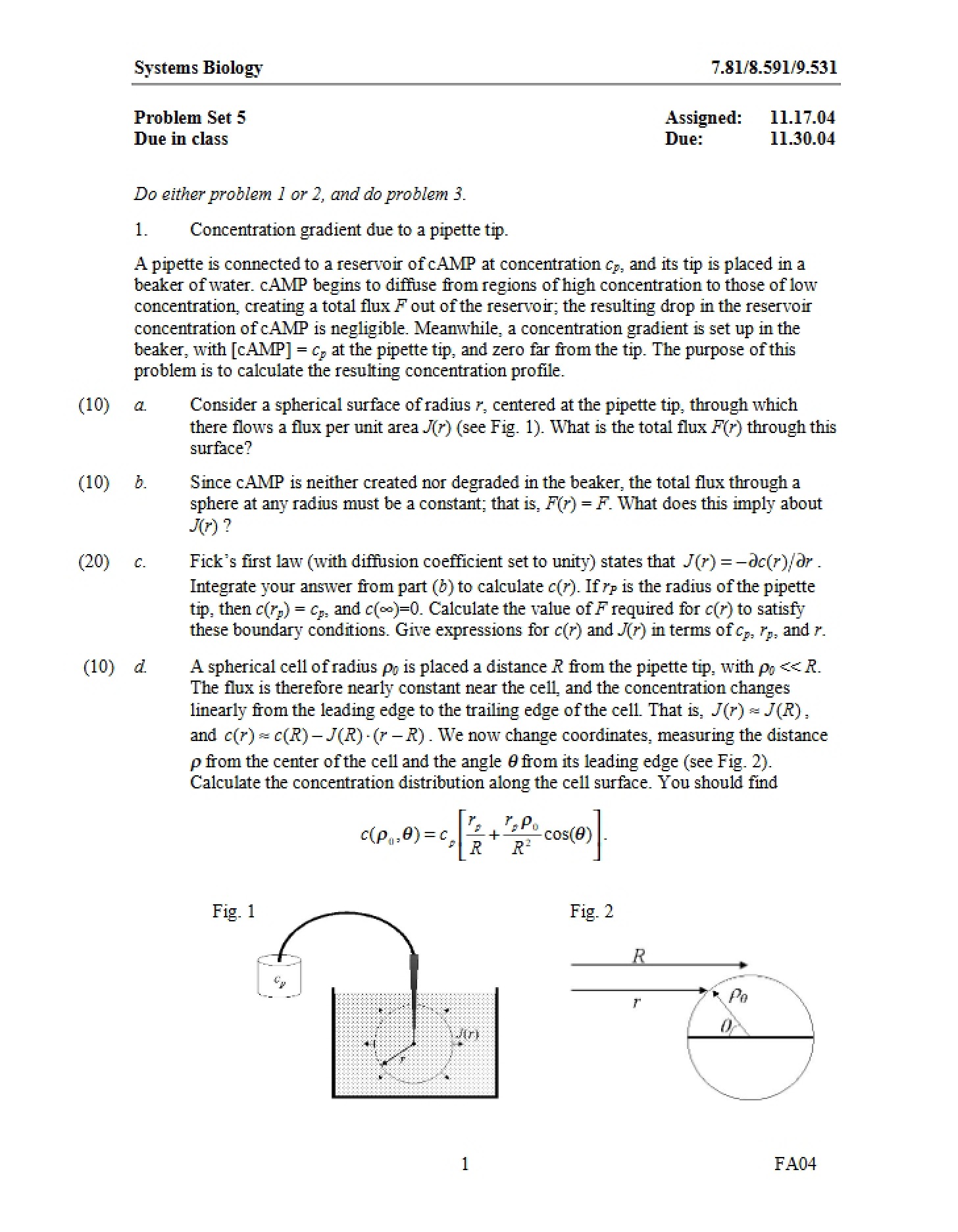 Fifth Homework Assignment