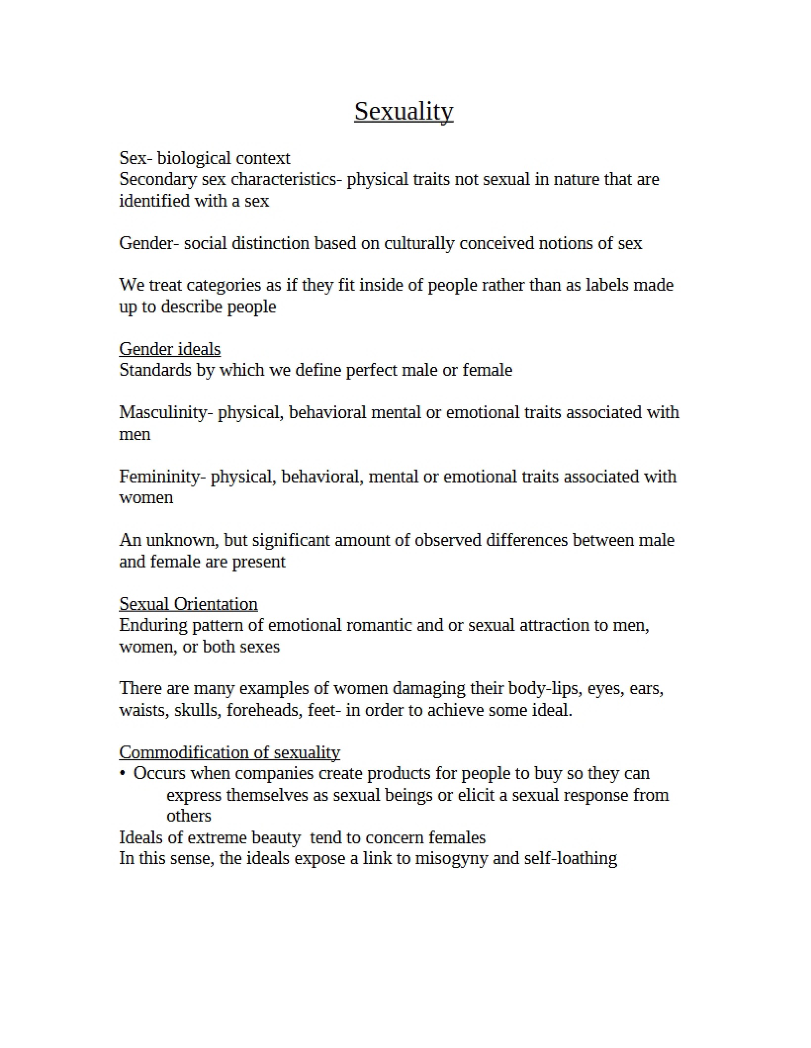 Class Notes - Intro to Sociology