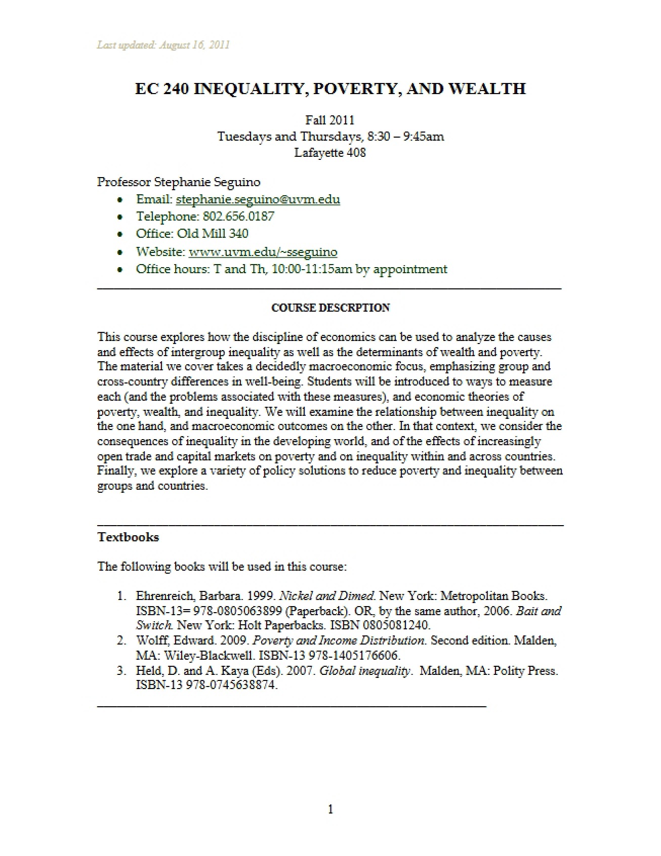Inequality, Poverty, and Wealth - 11 Pages
