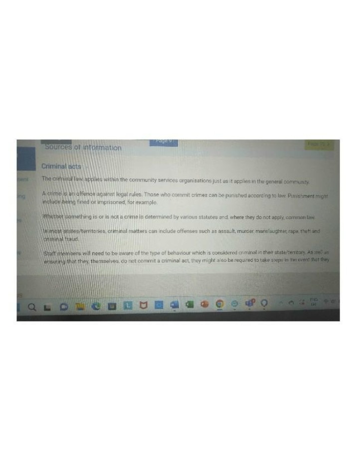 Explanation of Criminal Acts Law