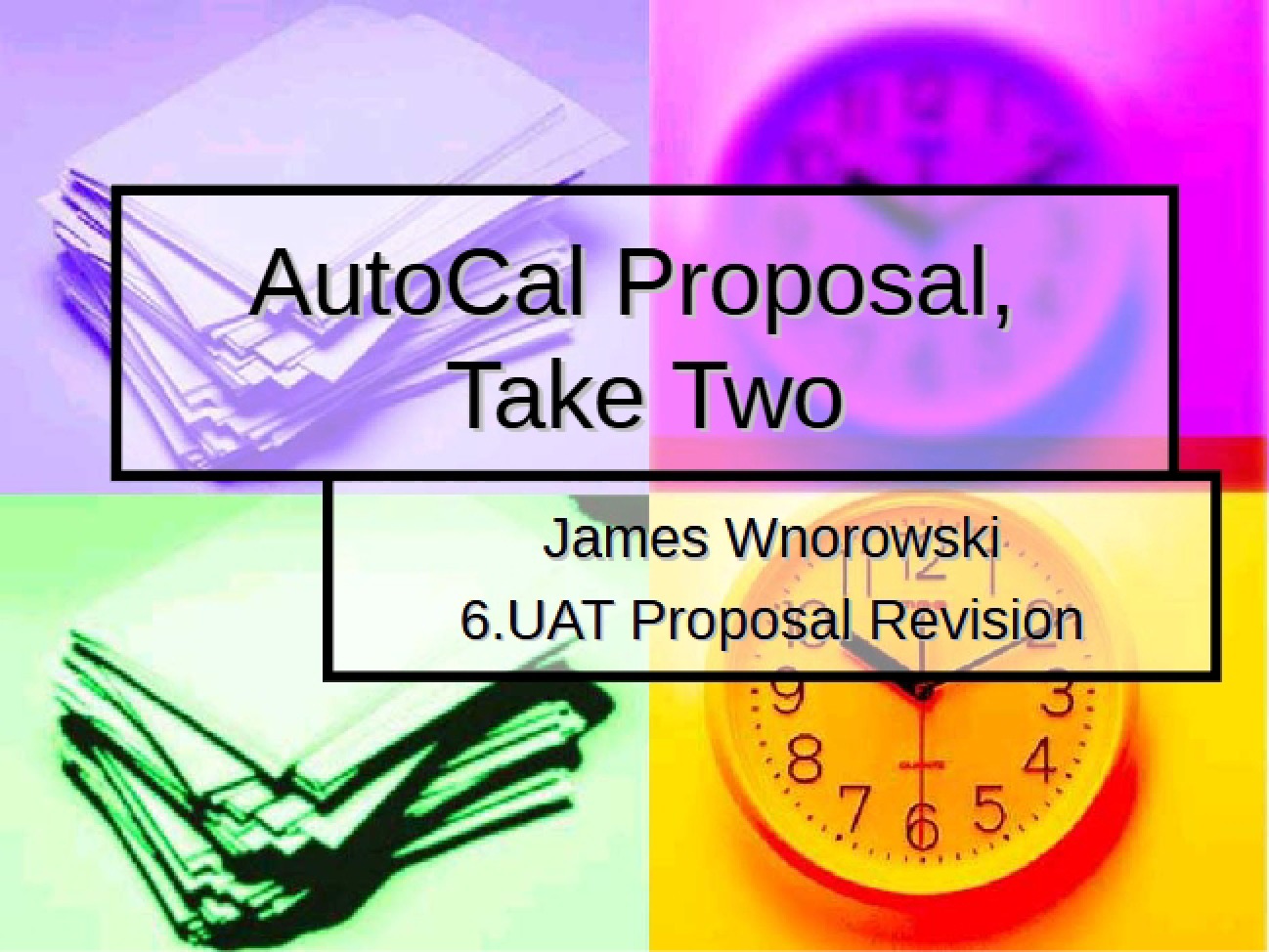 Proposal for AutoCal