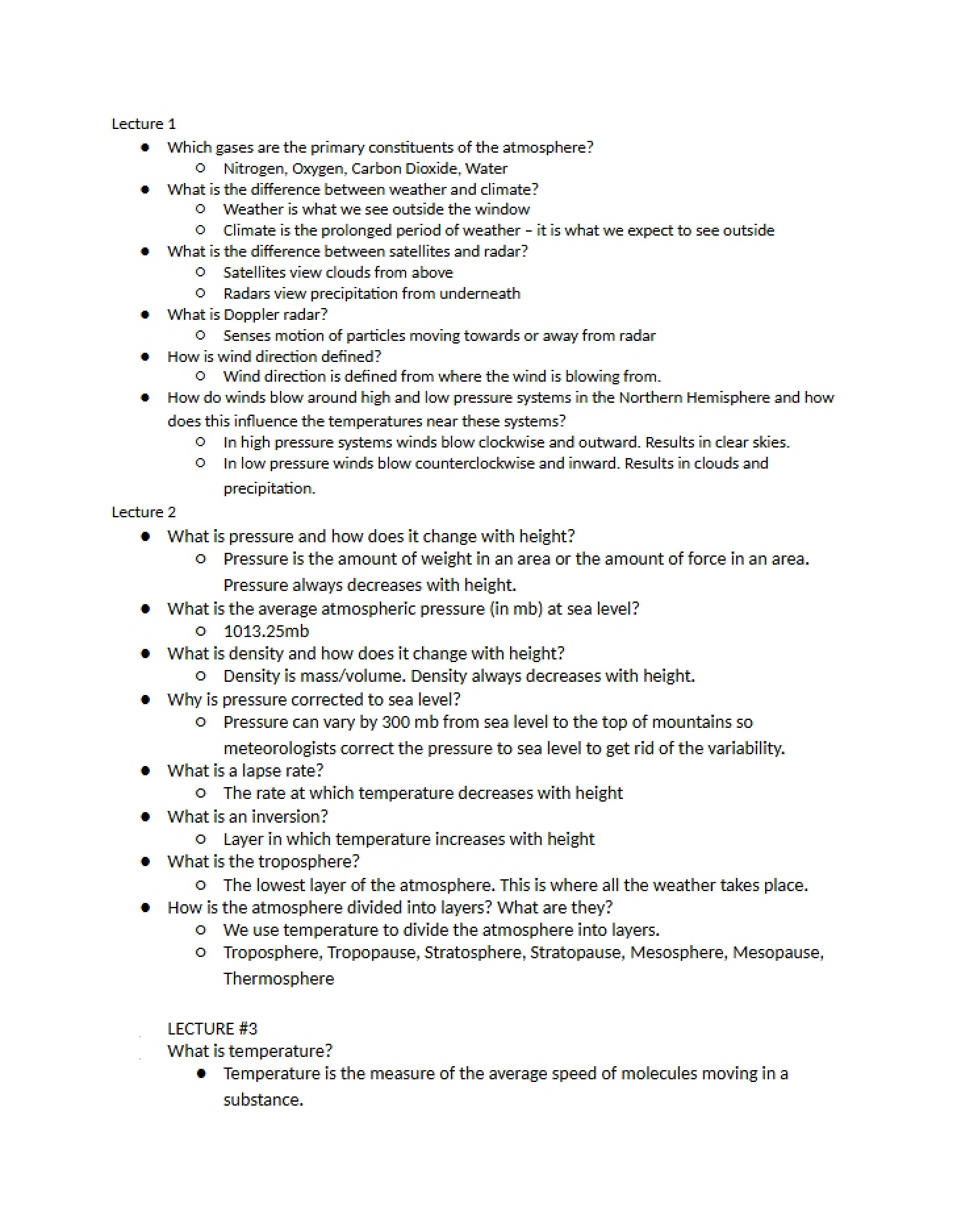 First Assessment