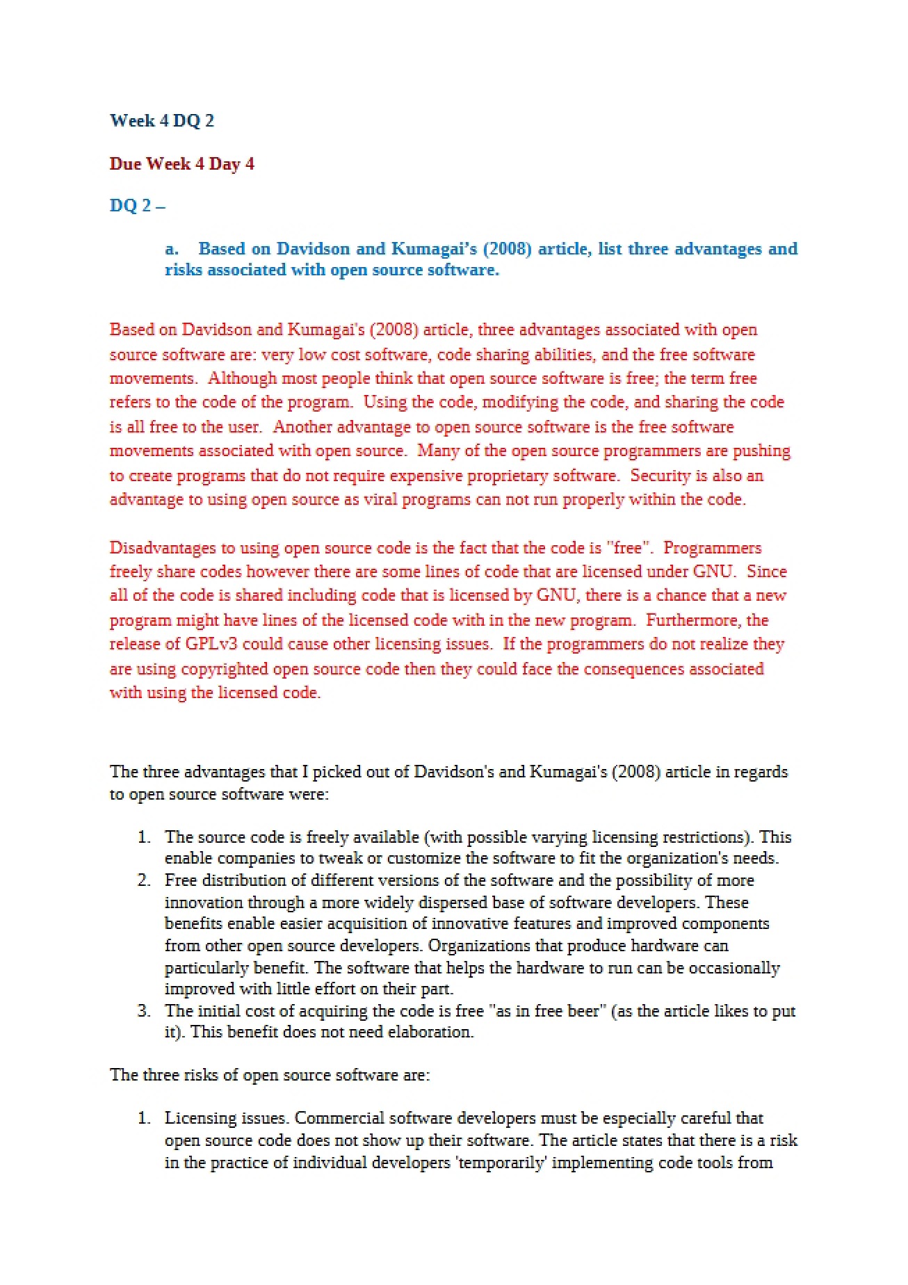 Discussion Question 2 for Week 4