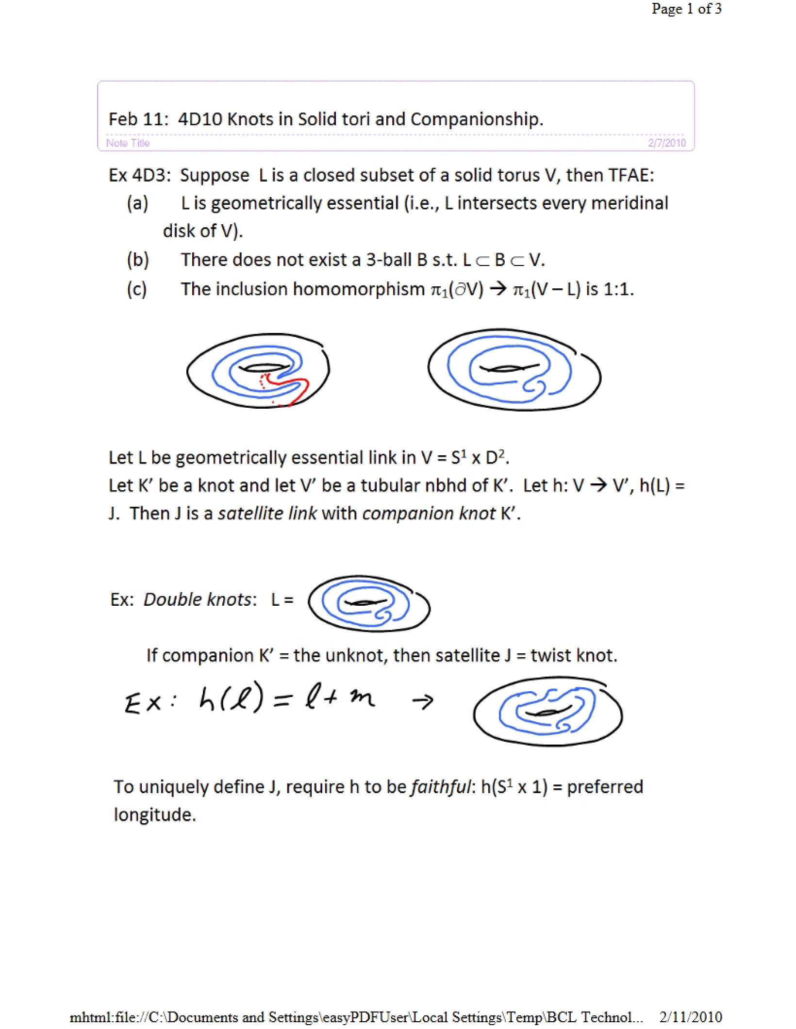 Notes on Topology