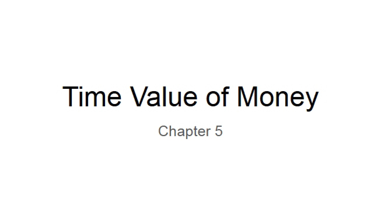 Slides for Chapter 5