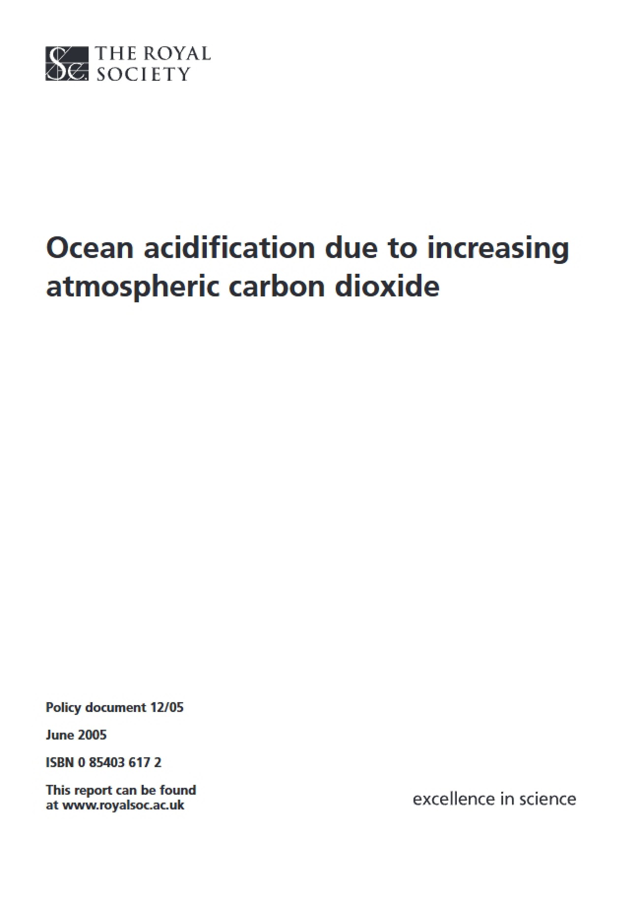 Ocean Acidification Processes and Effects
