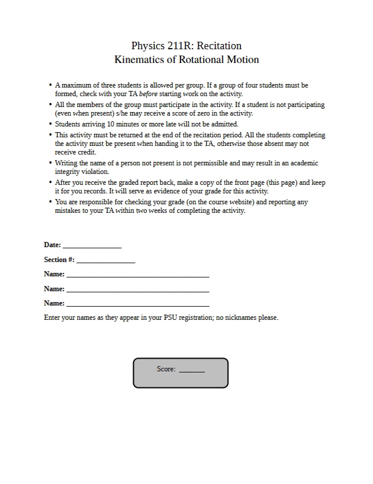 Planetary Rotational Kinematics