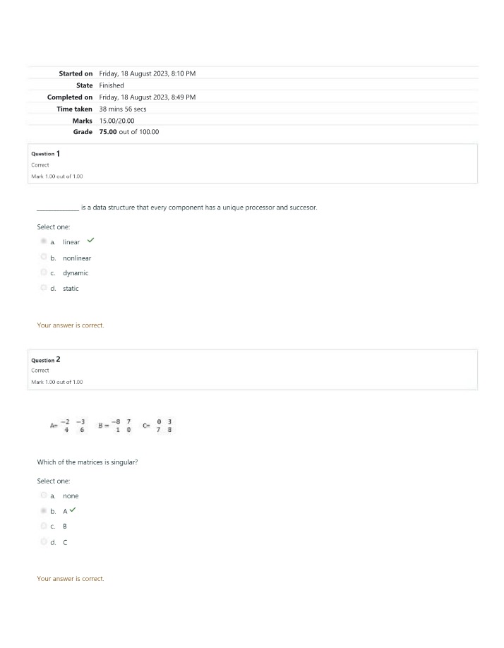 Quiz 1 Review - Midterm