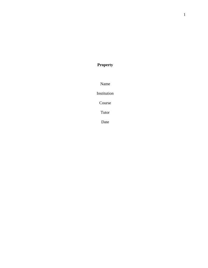 PRAC6541 - Property Document