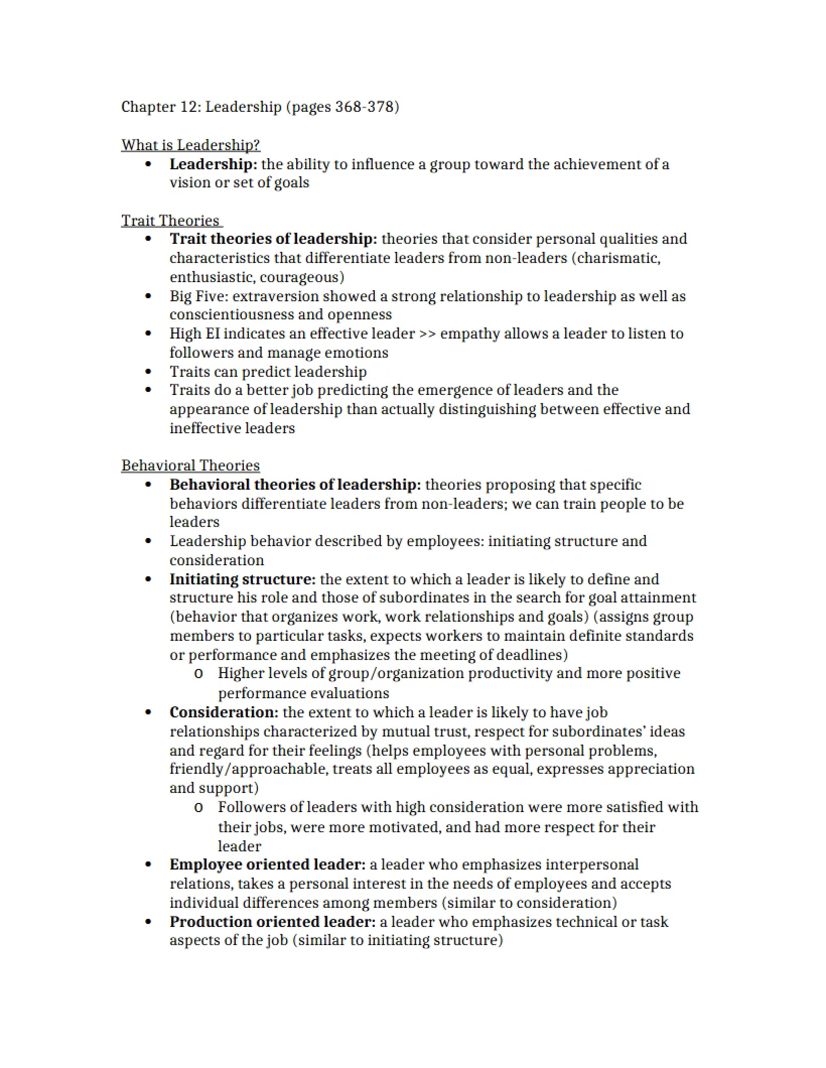 Leadership Chapter 12