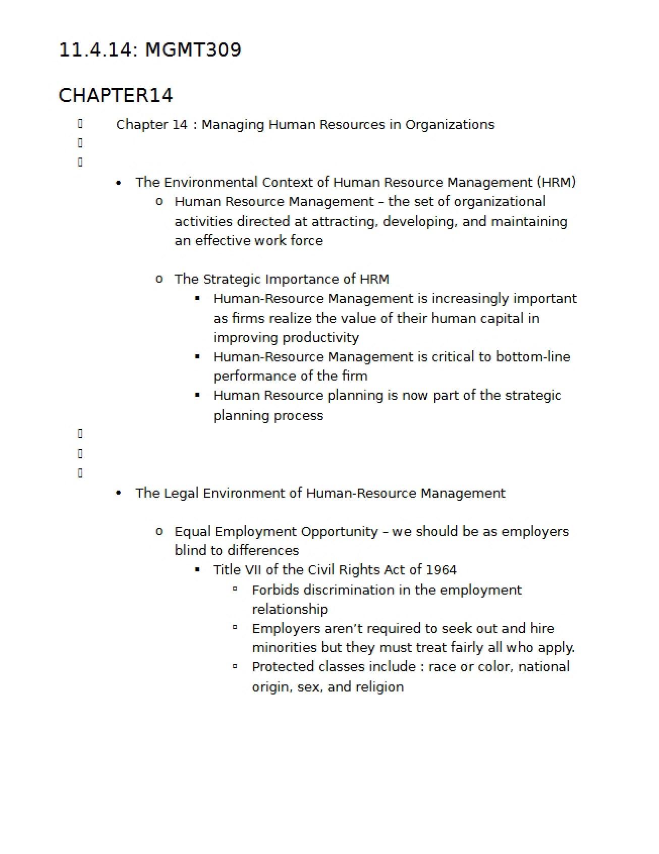 Unit 3, Chapter 14 (November 4)