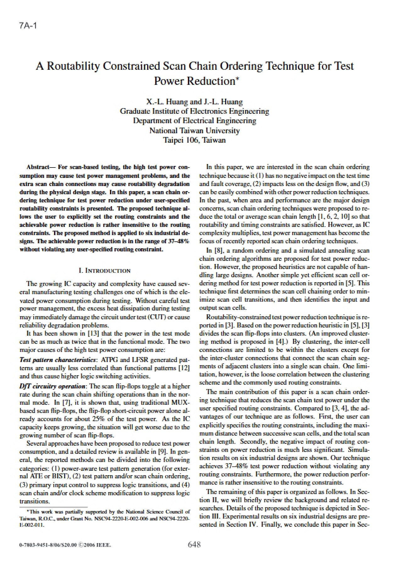 Scan Chain: Routability Constrained