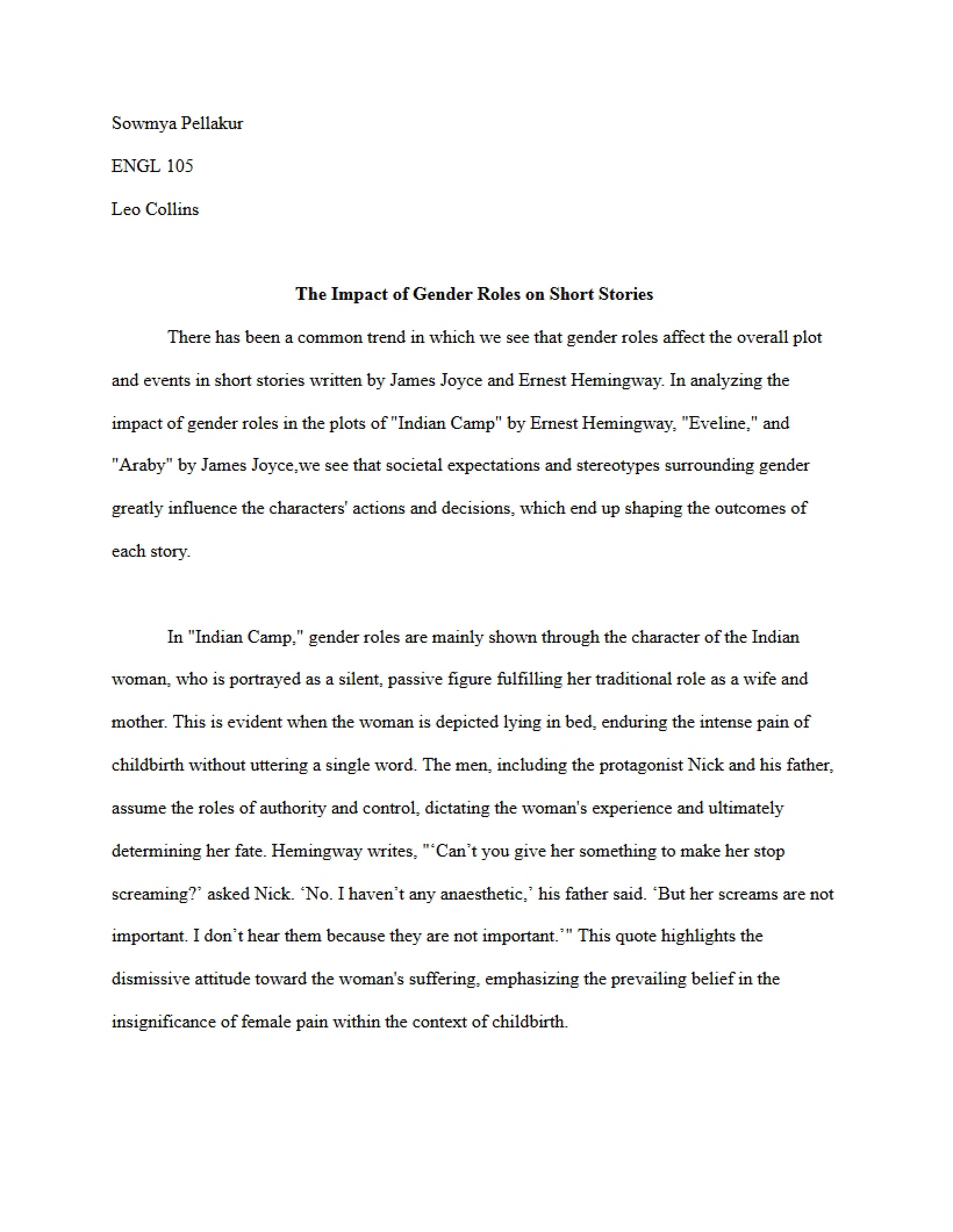 Paper for Unit Three
