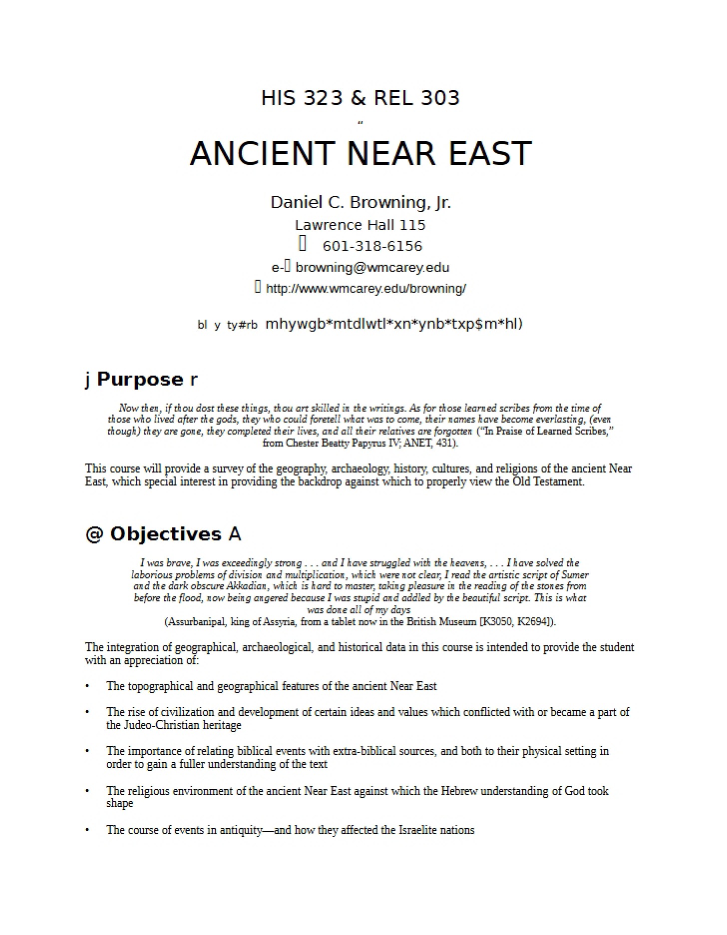 Syllabus Document