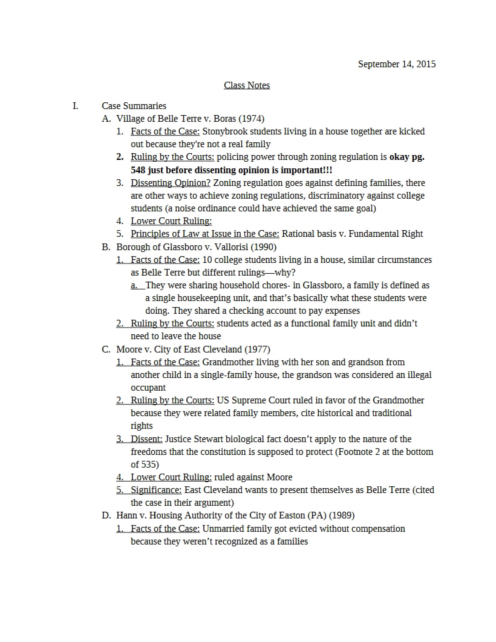 State, Family, and Society Lecture Notes