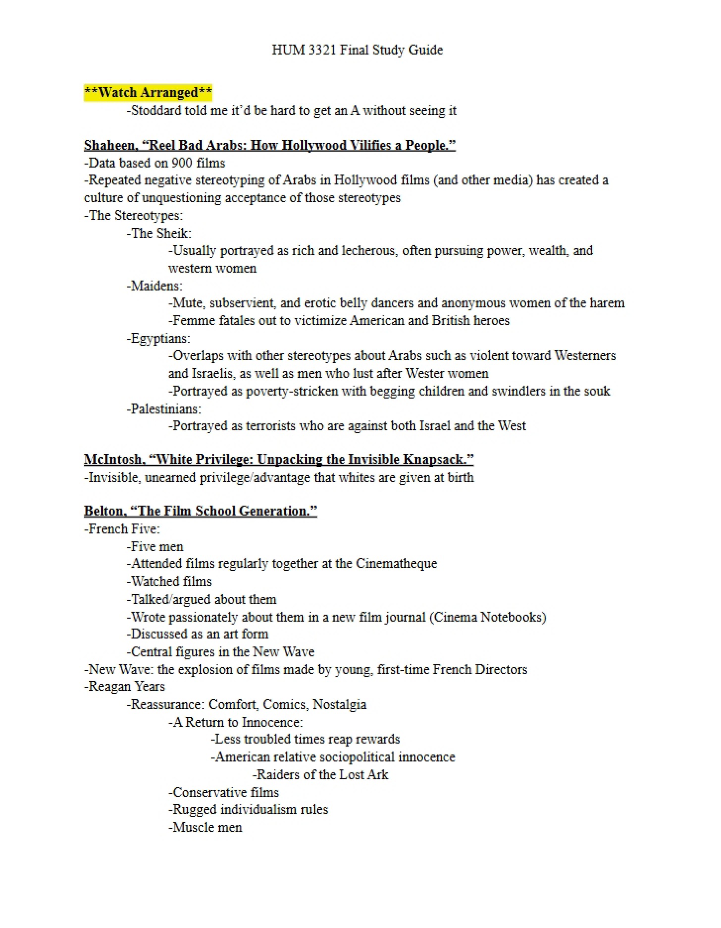 Comprehensive Curricular Preparation