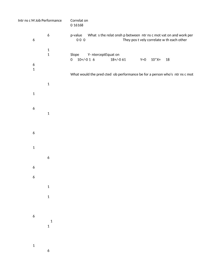 Correlation Analysis and Linear Programming