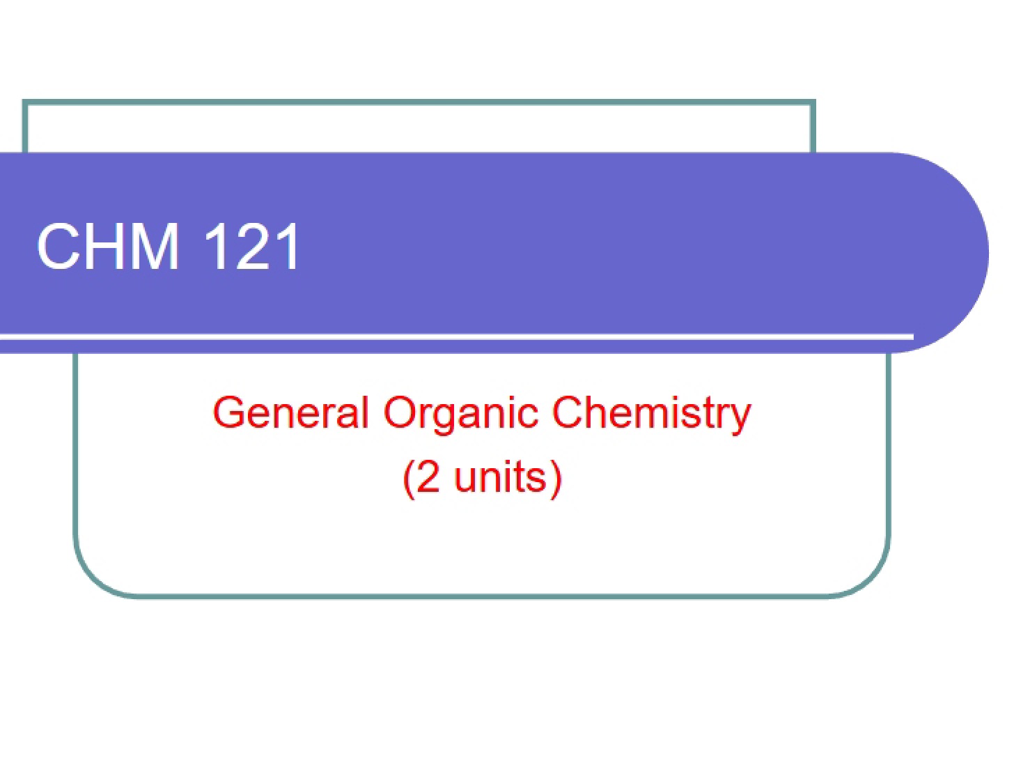 Organic Chemistry Fundamentals