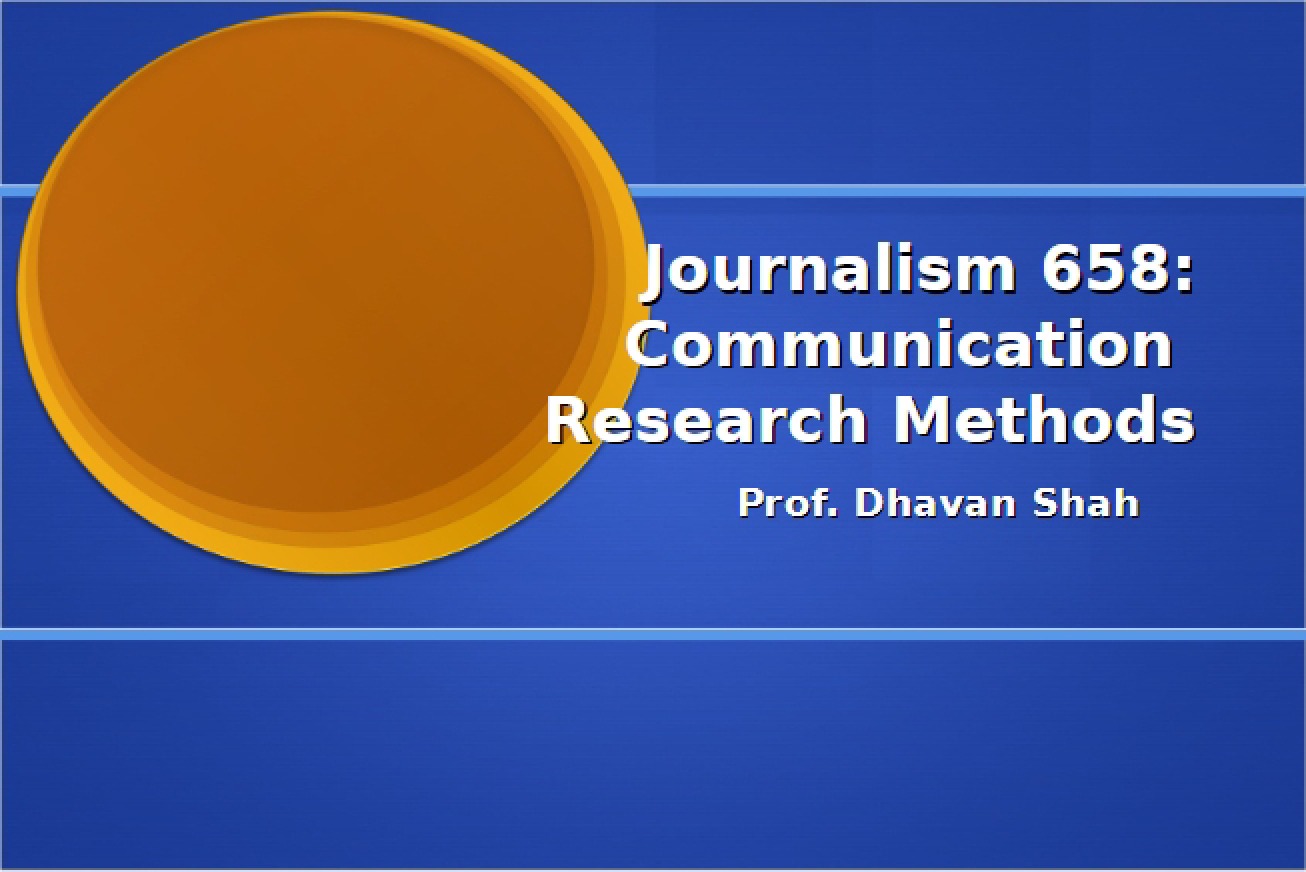 Methods for Communication Research