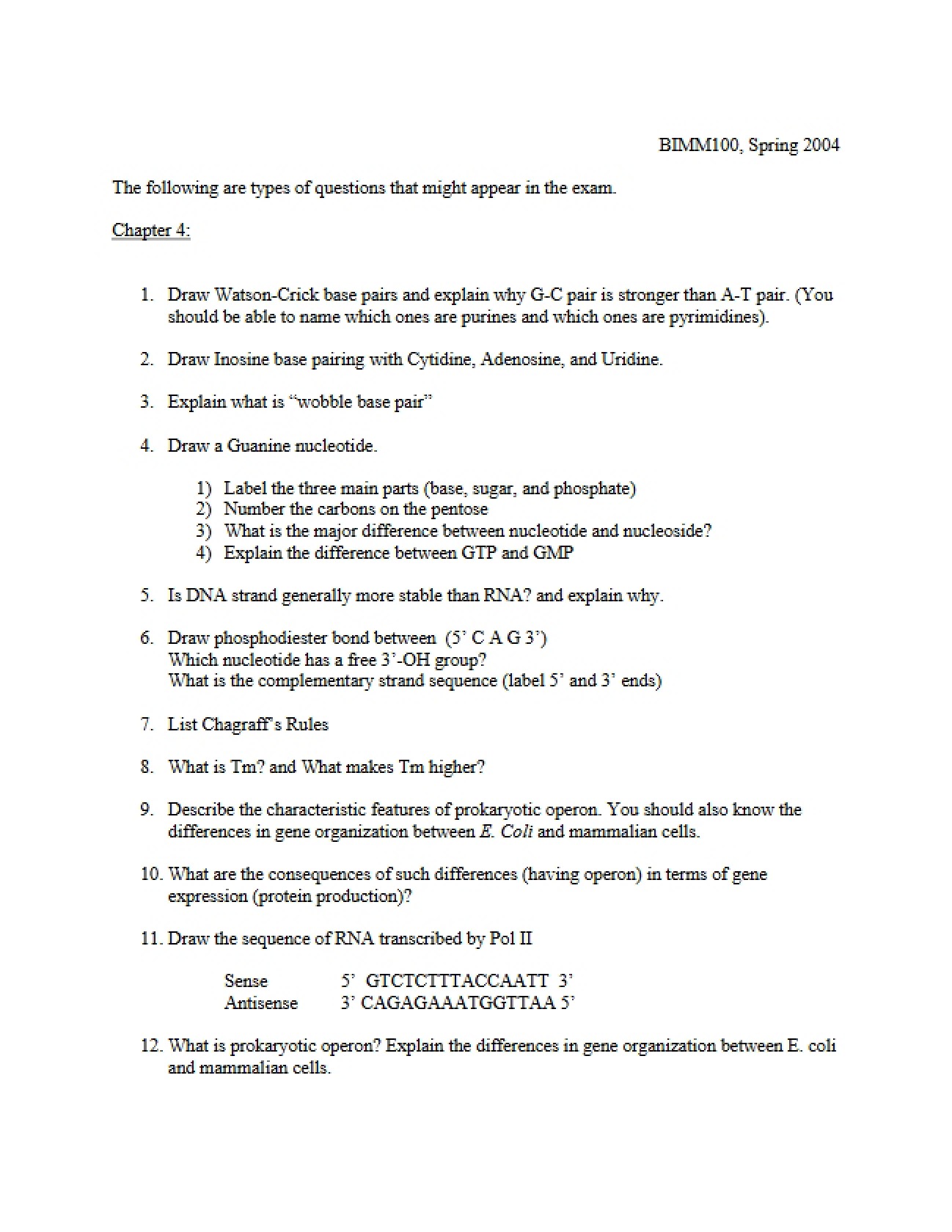 Molecular Biology Comprehensive Review