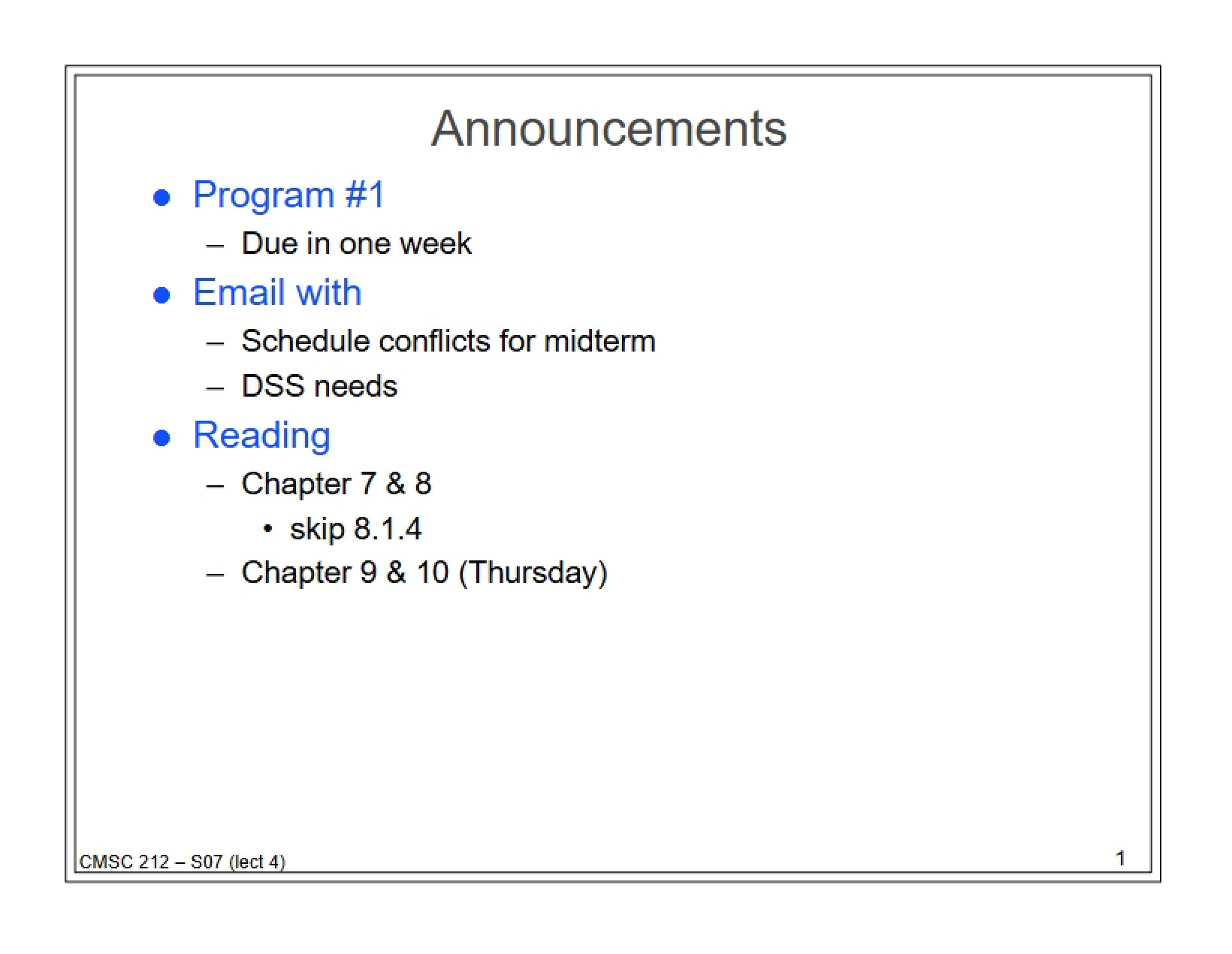Lecture Deck