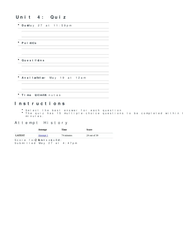 Quiz - Estimating the Cost of Capital