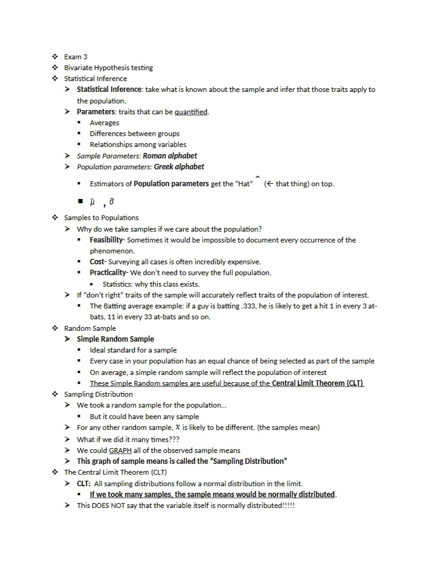 Exam III