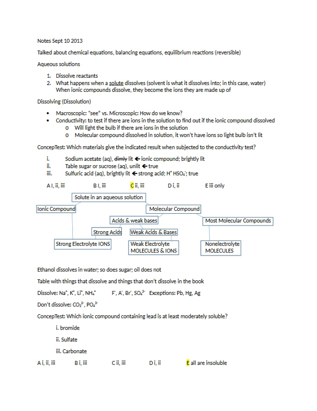 Notes from September 10, 2013