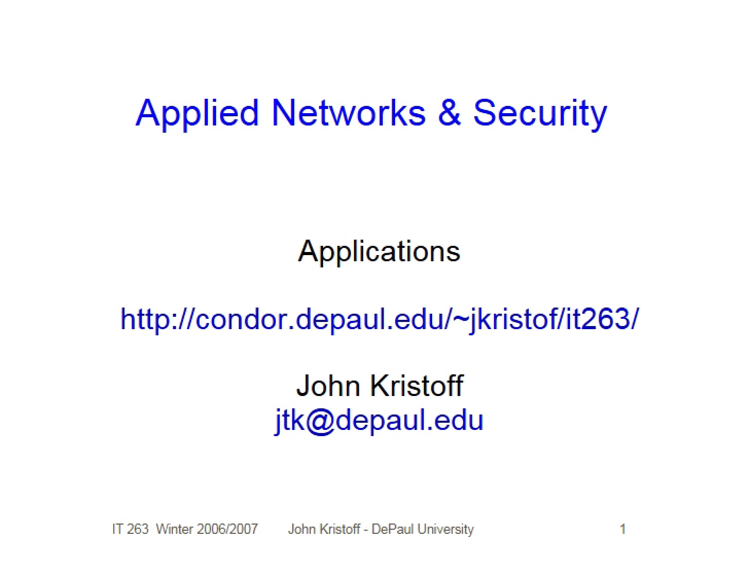 Software Applications