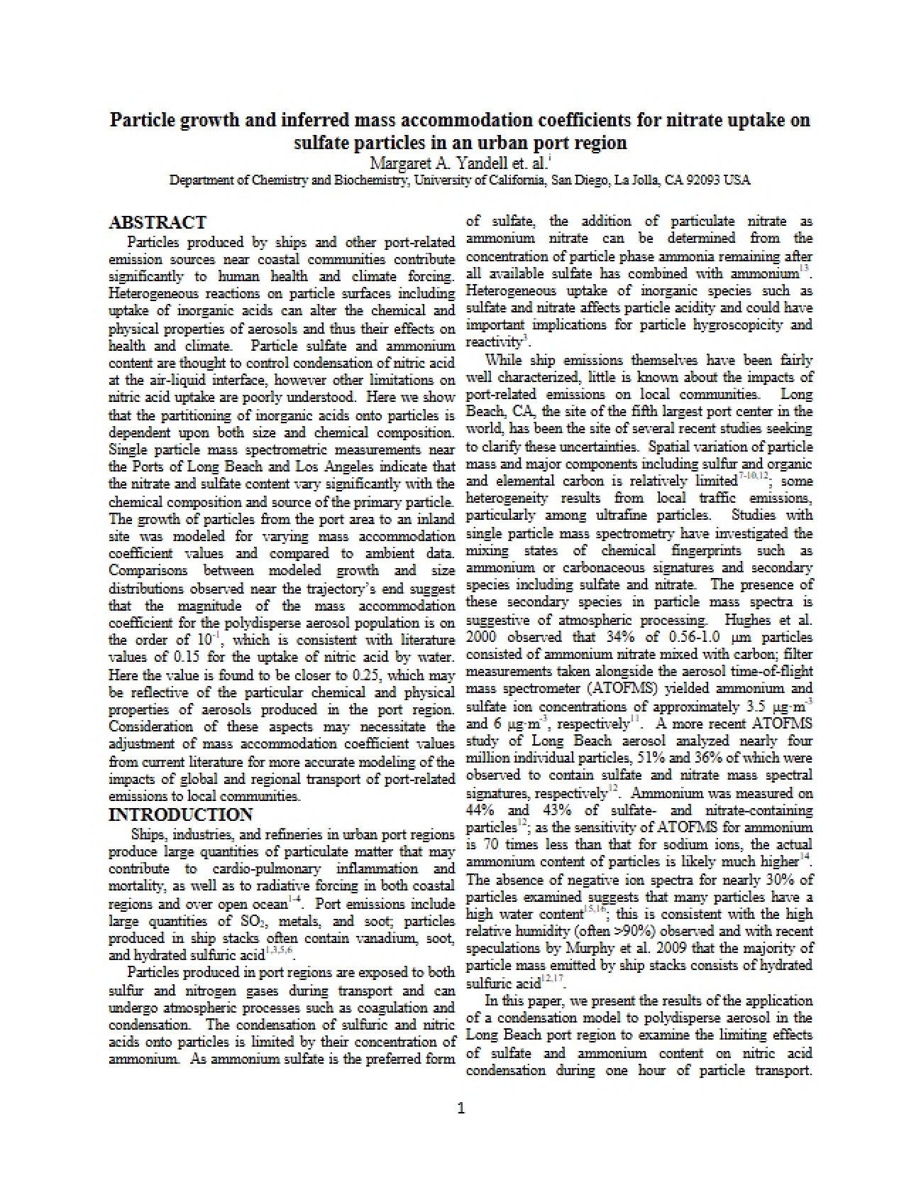 Dynamics of Atmospheric Nitrate Uptake