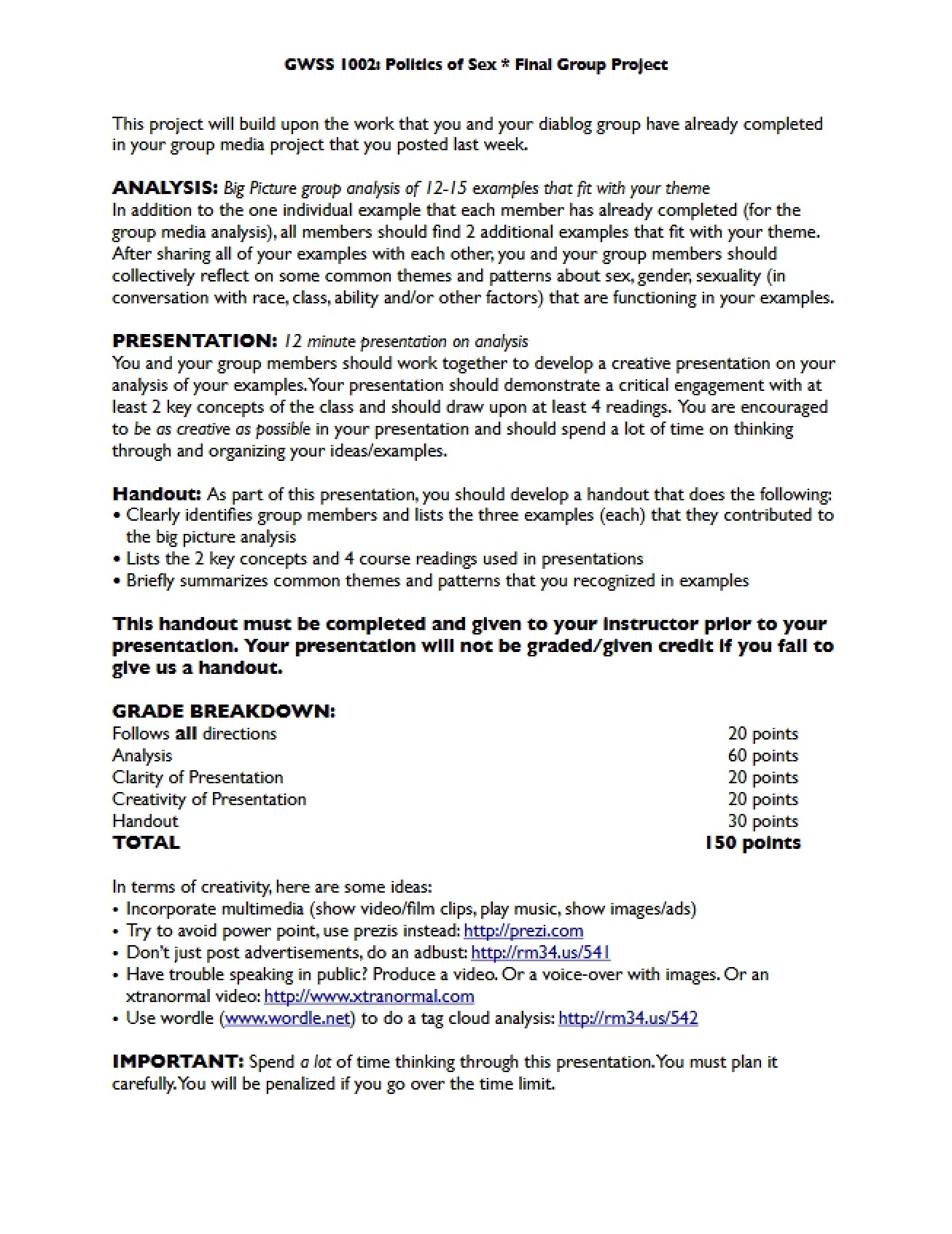 Final Group Project Politics of Sex
