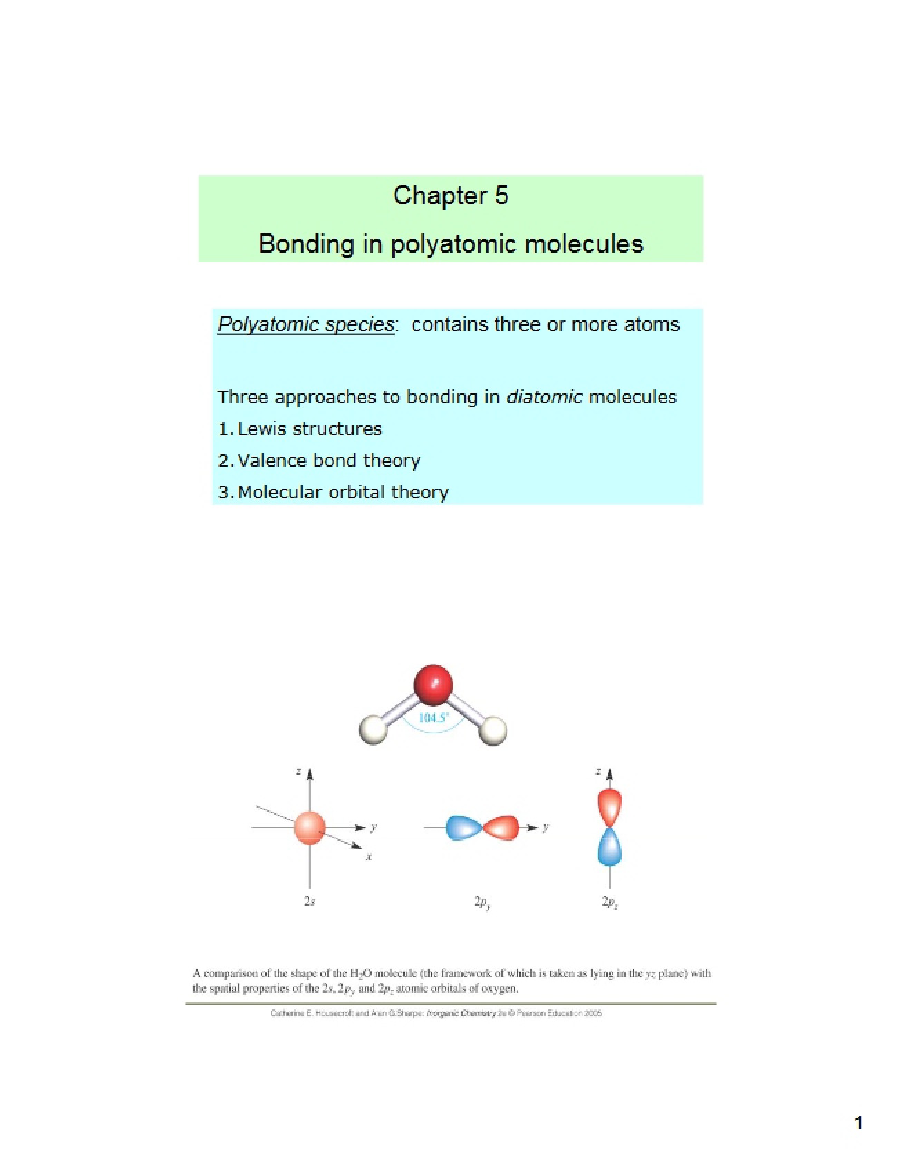 Polyatomic Molecule Bonding