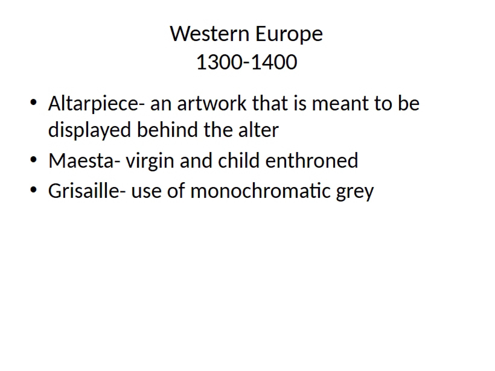 Exam 3 Western European Art