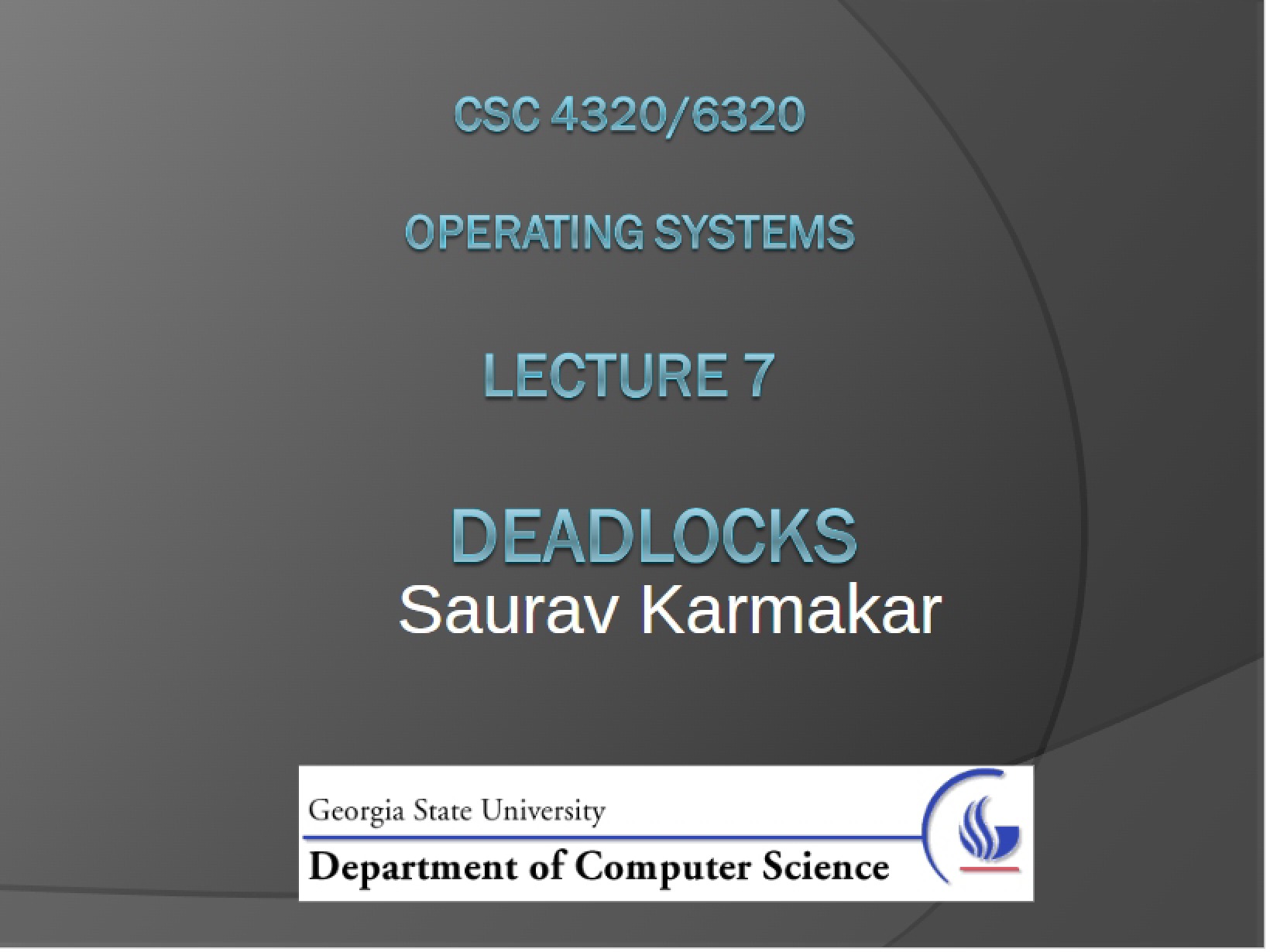 Operating Systems Lecture 07