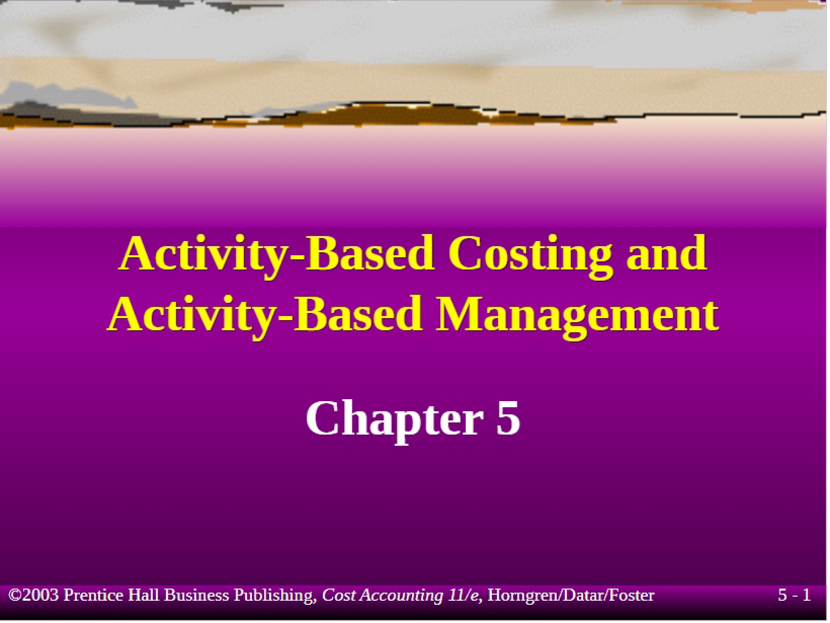 Cost Accounting Lectures