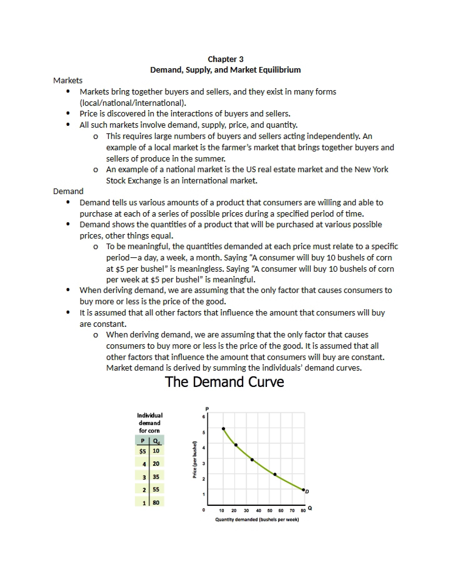 Notes on Chapter 3