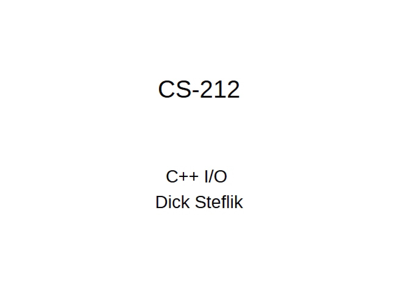 Input-Output in C++