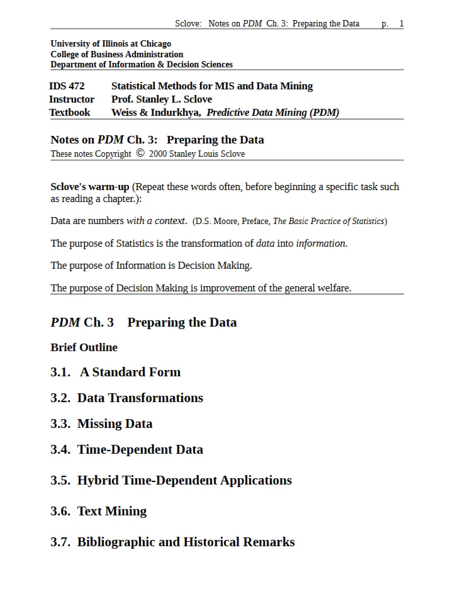 Data Preparation