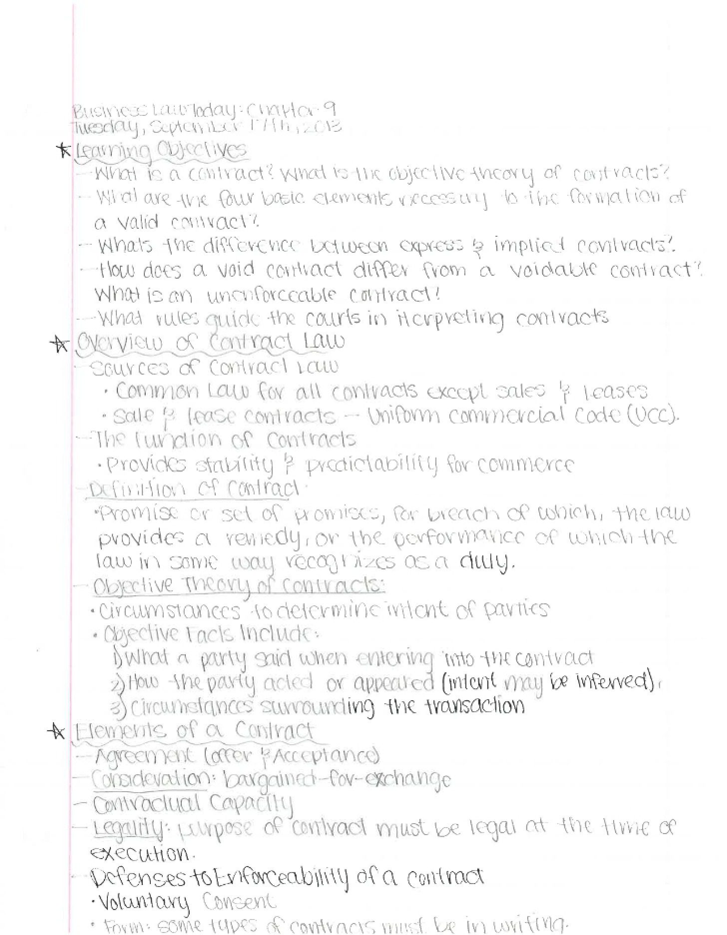 Course Notes - BMG 111