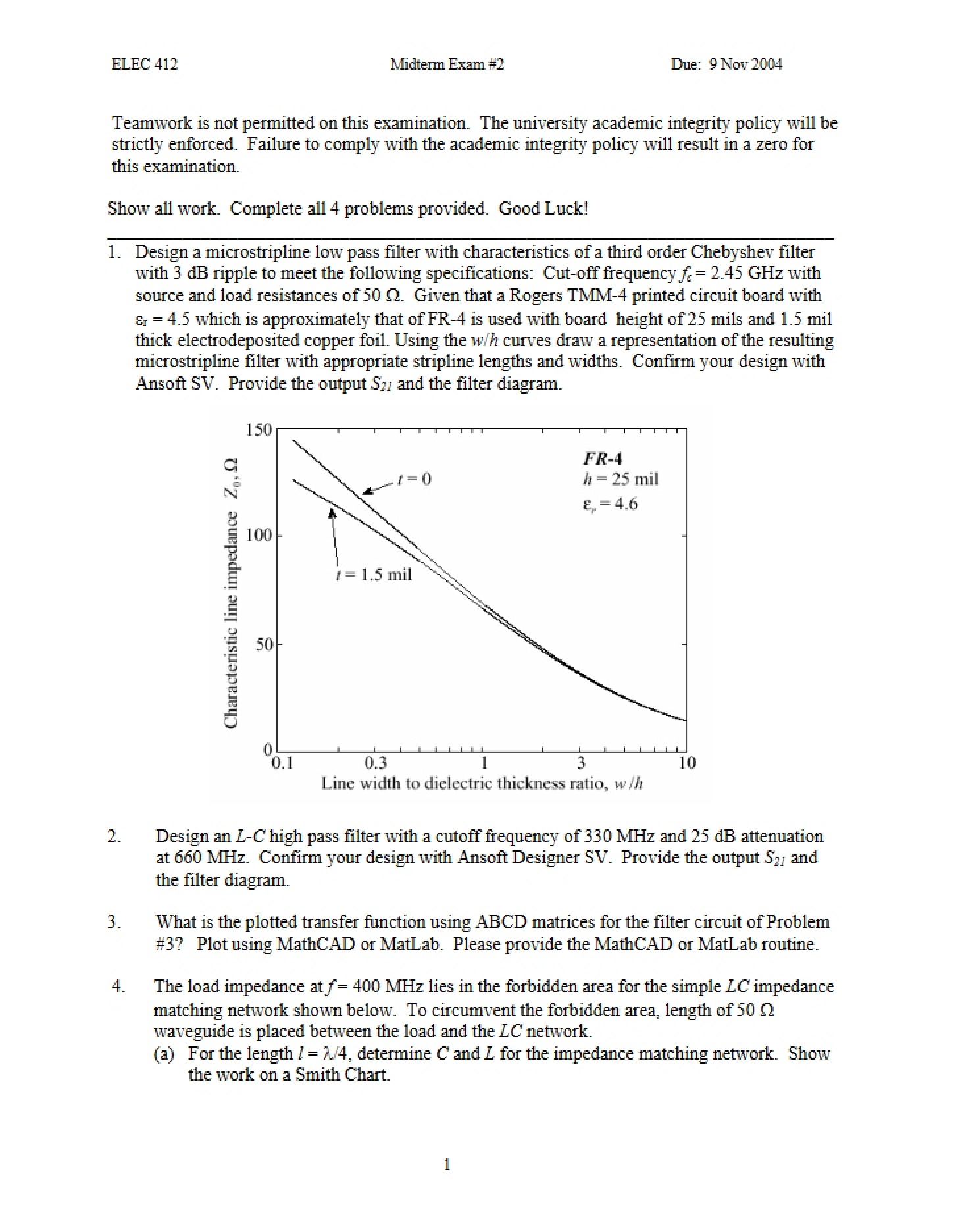 Second Midterm ELEC 412