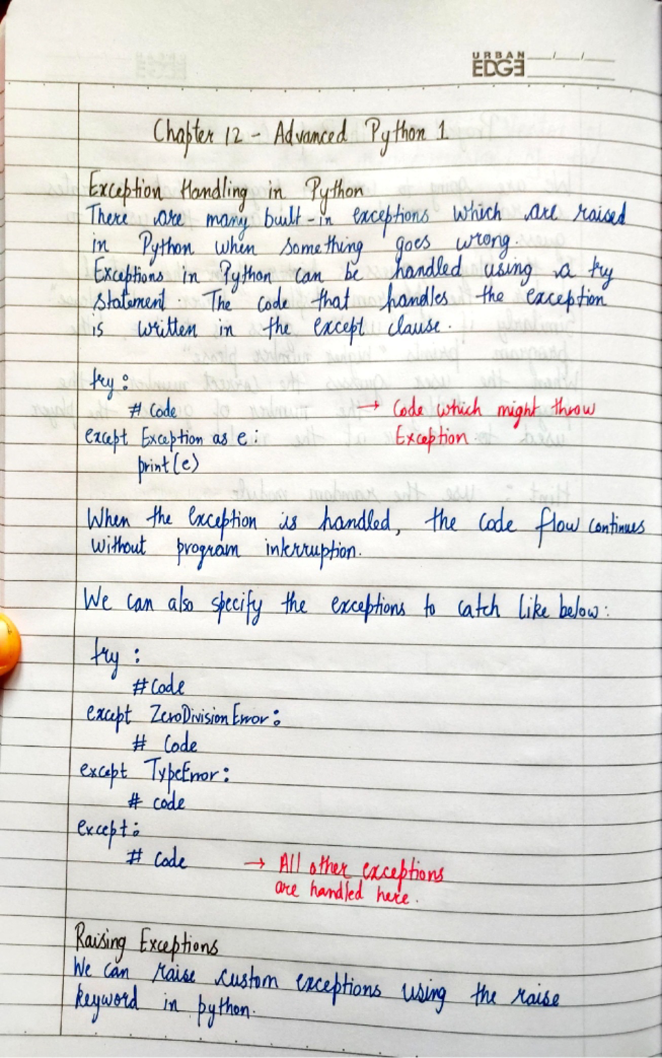 Twelfth Chapter Advanced Python 1