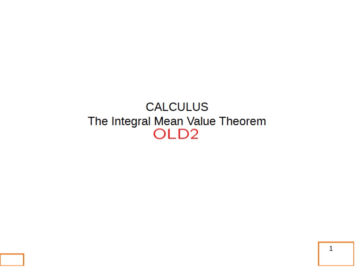 MVT for Integrals