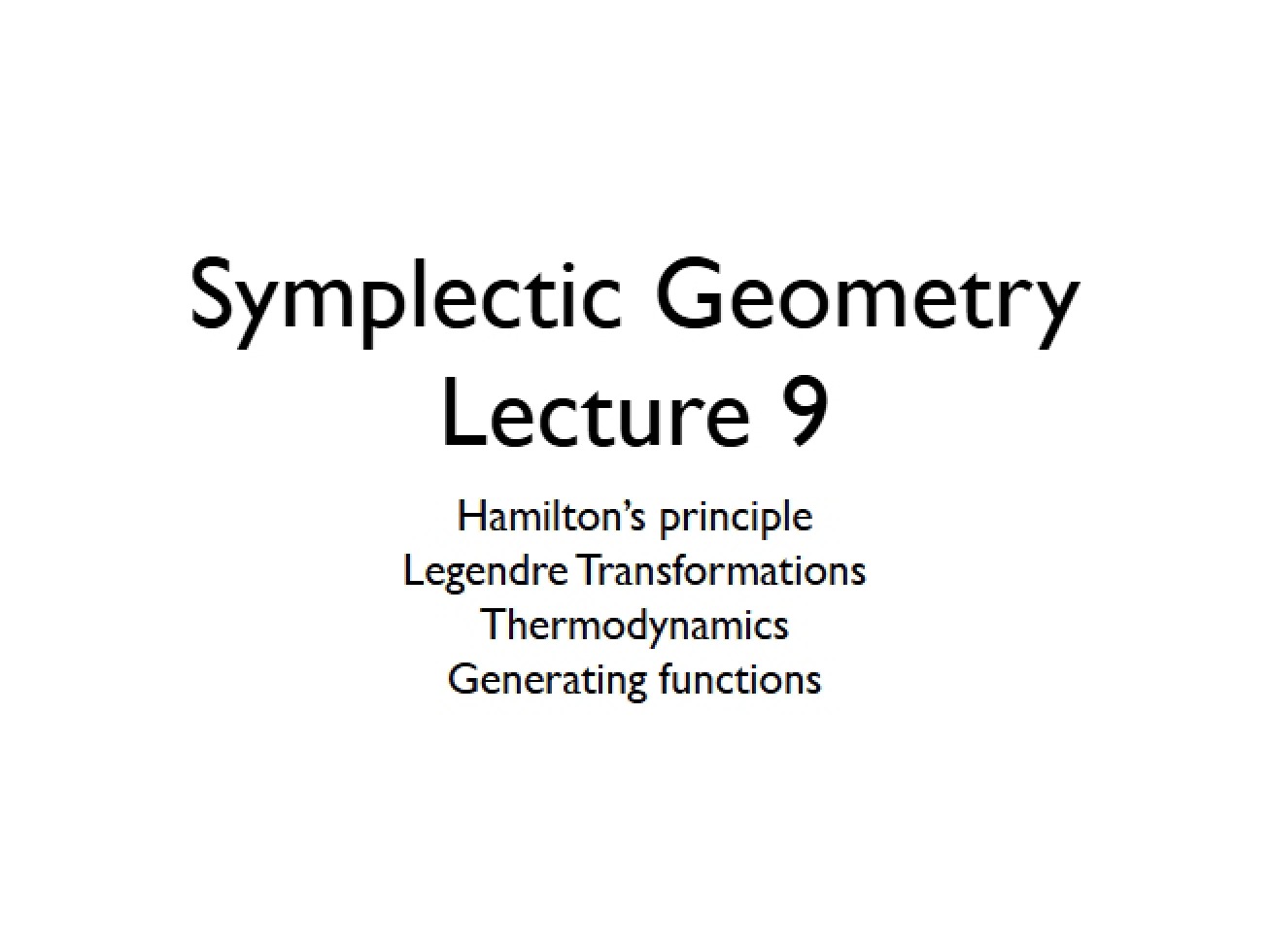 Knot Theory Ninth Lecture