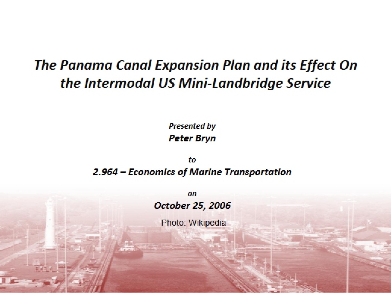 Marine Transportation Guide