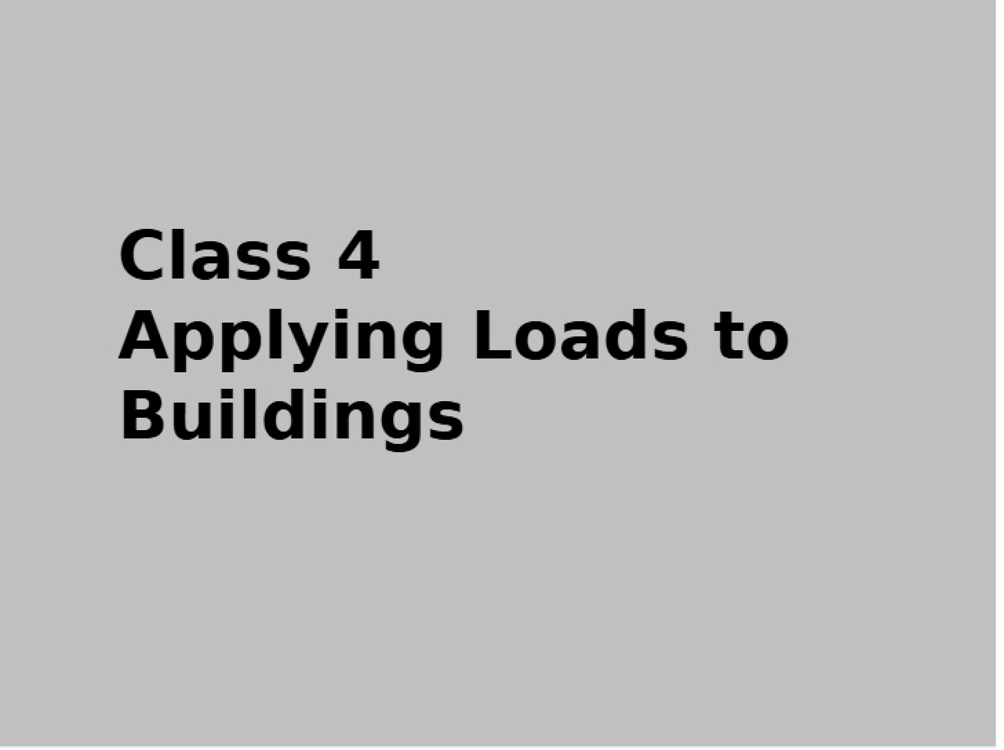 Building Load Application